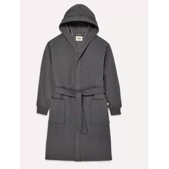 UGG Australia Other - Ugg Men's M/L Robe Leeland Hooded Hoodie Pockets Super Soft Gray 1131475 NWT